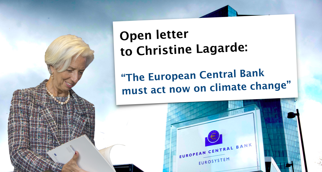 ECB must act now on climate change, civil society leaders tell Lagarde in open letter
